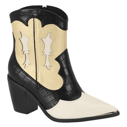 BOTA FEMININA TEXANA VIZZANO PRETA SUPER LANÇAMENT... - HILDA COSTA