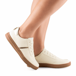 Tênis Feminino Mississipi Casual Me253 Leve Bege C... - HILDA COSTA