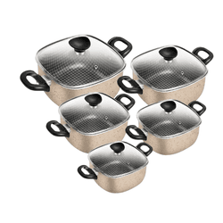 Conjunto De Caçarolas Patolux Quadrado Com 5 Peças... - HOMEUTIL