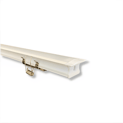 Perfil Alumínio Branco Embutir Drywall Gesso Barra 2m - 16760 - BellaLuz | Lighting Store