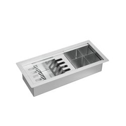 Calha Organizadora de Cozinha 45cm Inox - AC.200.4... - Ideale em Casa