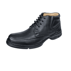 Bota De Amarrar Couro Preto - 7898 floater preto - Ide by Ide