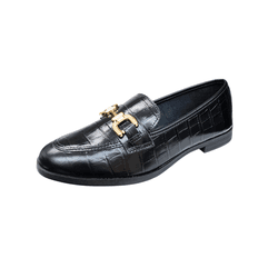 mocassim couro croco preto - 115.026 croco preto - Ide by Ide