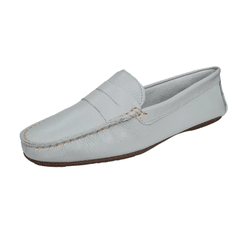 mocassim drive couro azul - Elaine 02 azul bb - Ide by Ide