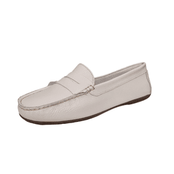 mocassim drive couro off white - Elaine 02 off whi... - Ide by Ide