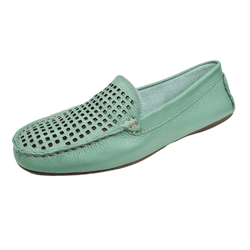 mocassim drive couro verde - Elaine 30 verde - Ide by Ide