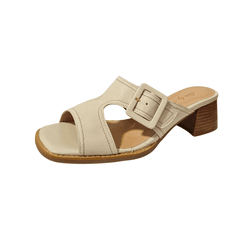sandália tamanco couro off white - 916-09 off whit... - Ide by Ide