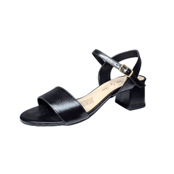 sandália couro preto - 7616 preto - Ide by Ide