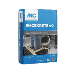 Emcekrete 40 - MC Bauchemie 25 KG - ImperSelantes - Produtos Técnicos para Impermeabilização 