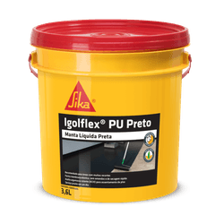 Igolflex PU Preto - Balde 18 kg - Sika - ImperSelantes - Produtos Técnicos para Impermeabilização 