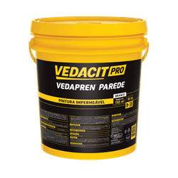 Vedapren Parede - Pintura Impermeável - 18kg - ImperSelantes - Produtos Técnicos para Impermeabilização 