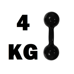 Halter Emborrachado 4Kg - Infinity Fitness - H23 - INFINITY LOJA