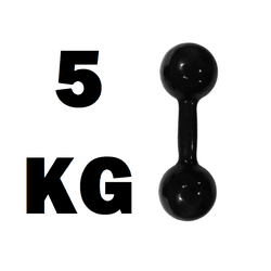 Halter Emborrachado 5Kg - Infinity Fitness - H24 - INFINITY LOJA