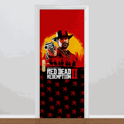 Adesivo para Porta - Red Dead Redemption 2 - 052k1... - Inter Adesivos Decorativos