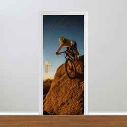 Adesivo para Porta - Mountain bike - 052g047 - Inter Adesivos Decorativos