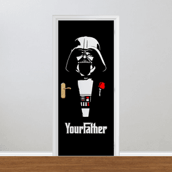 Adesivo para Porta - Your Father Darth Vader - 052... - Inter Adesivos Decorativos