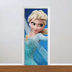 Adesivo para Porta - Frozen Elsa - 052j070 - Inter Adesivos Decorativos