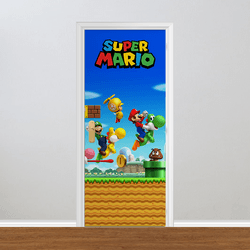 Adesivo para Porta - Super Mario - 052k076 - Inter Adesivos Decorativos