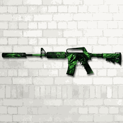 Skin Mdf Csgo | Nightmare Green - 057N002 - Inter Adesivos Decorativos