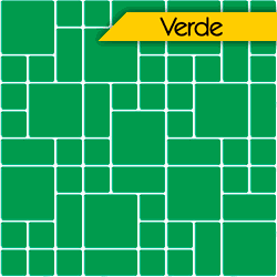 Pastilhas Resinadas Mosaico - Cor Verde - 050a033 - Inter Adesivos Decorativos