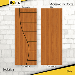 Adesivo para Porta - Eliete Exclusivo - 0010 - Inter Adesivos Decorativos