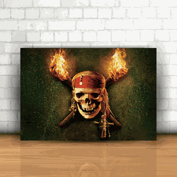 Placa Decorativa - Piratas do Caribe - 053i119 - Inter Adesivos Decorativos
