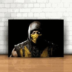 Placa Decorativa - Mortal Kombat Scorpion - 053k13 - Inter Adesivos Decorativos