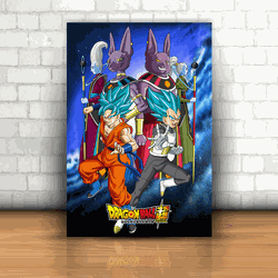 Placa Decorativa - Dragon Ball Super - 053b014 - Inter Adesivos Decorativos