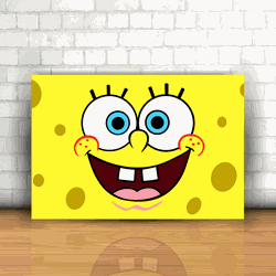 Placa Decorativa - Bob Esponja - 053m152 - Inter Adesivos Decorativos