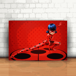 Placa Decorativa - Miraculous Ladybug - 053m153 - Inter Adesivos Decorativos