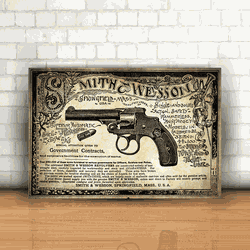 Placa Decorativa - Smith & Wesson - 053r212 - Inter Adesivos Decorativos