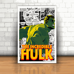 Placa Decorativa - Hulk Quadrinhos - 053t238 - Inter Adesivos Decorativos