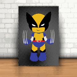 Placa Decorativa - Wolverine Kids - 053t243 - Inter Adesivos Decorativos