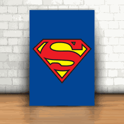 Placa Decorativa - Superman Logo - 053t252 - Inter Adesivos Decorativos