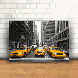 Placa Decorativa - Táxi Nova York - 053u258 - Inter Adesivos Decorativos
