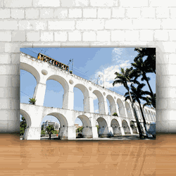 Placa Decorativa - Arcos da Lapa Rio de Janeiro - ... - Inter Adesivos Decorativos