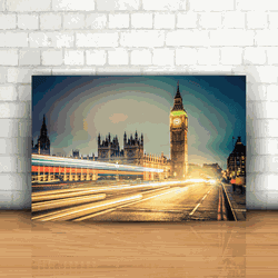 Placa Decorativa - Big Ben Londres - 053u262 - Inter Adesivos Decorativos