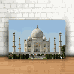 Placa Decorativa - Taj Mahal Índia - 053u273 - Inter Adesivos Decorativos