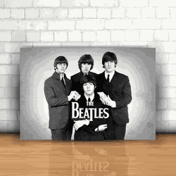 Placa Decorativa - The Beatles - 053c028 - Inter Adesivos Decorativos