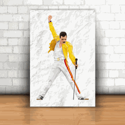 Placa Decorativa - Freddie Mercury - 053c037 - Inter Adesivos Decorativos