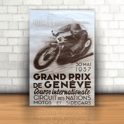 Placa Decorativa - Grand Prix de Genève - 053n305 - Inter Adesivos Decorativos