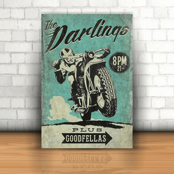 Placa Decorativa - Motoqueiro e Moto Amigos - 053n... - Inter Adesivos Decorativos