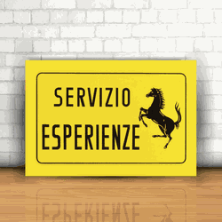 Placa Decorativa - Servizio Esperienze - 053e343 - Inter Adesivos Decorativos