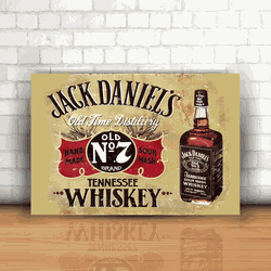 Placa Decorativa - Jack Daniel's mod 01 - 053d344 - Inter Adesivos Decorativos