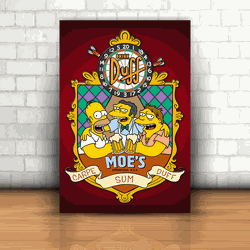 Placa Decorativa - Moe's Simpsons - 053d362 - Inter Adesivos Decorativos