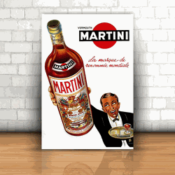 Placa Decorativa - Martini - 053d378 - Inter Adesivos Decorativos