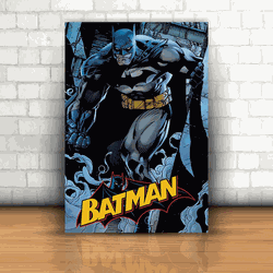 Placa Decorativa - Batman Azul - 053t385 - Inter Adesivos Decorativos