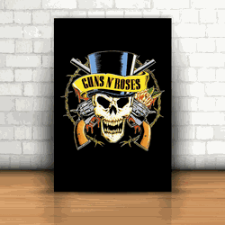 Placa Decorativa - Guns N' Roses - 053c040 - Inter Adesivos Decorativos