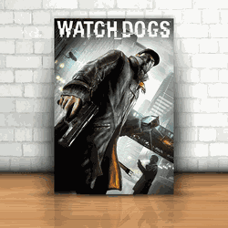 Placa Decorativa - Watch Dogs mod 01 - 053k401 - Inter Adesivos Decorativos