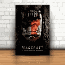 Placa Decorativa - Warcraft Orc - 053i403 - Inter Adesivos Decorativos